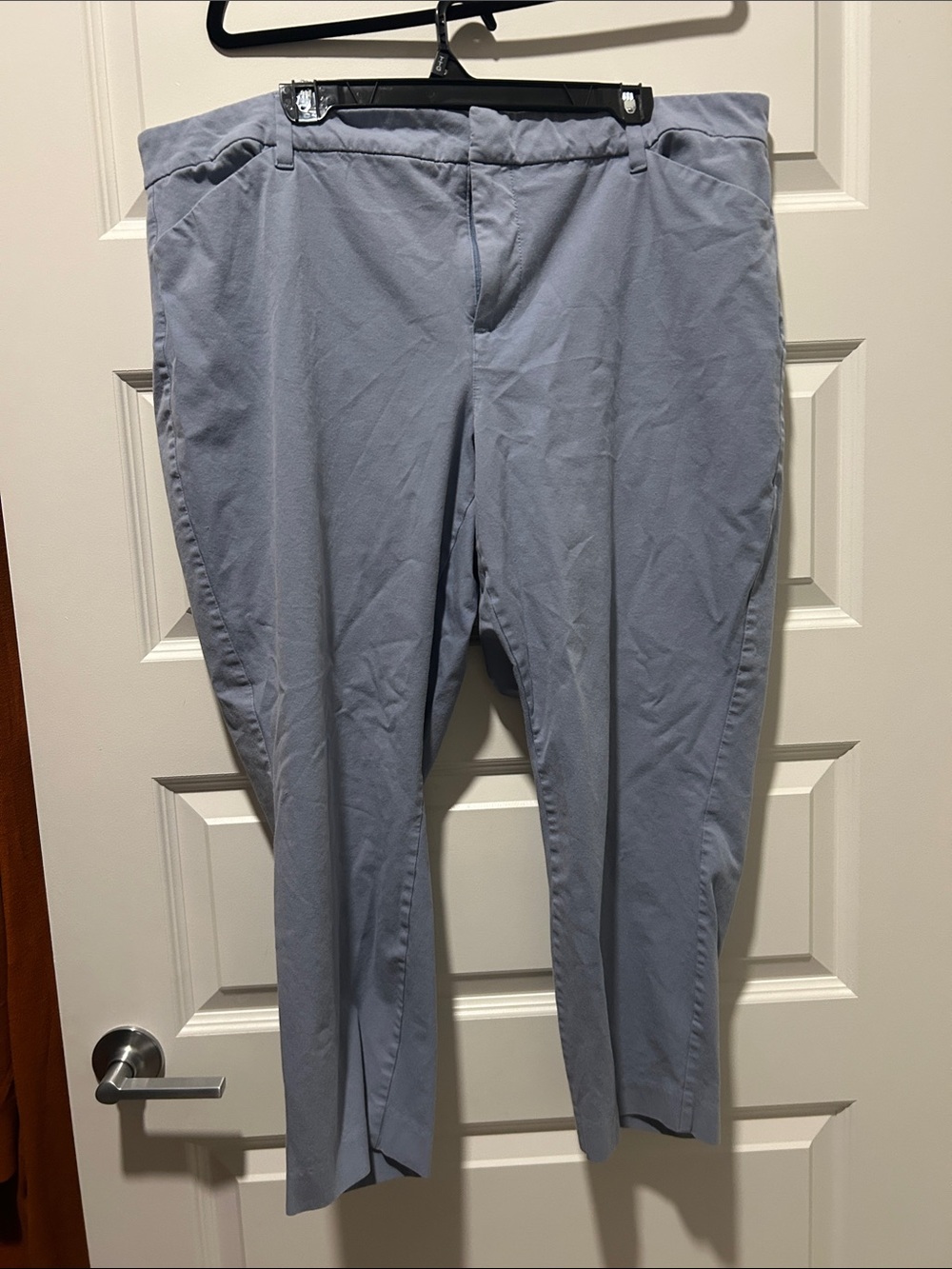 Old Navy Pale Blue Ankle-Length Cropped Pants